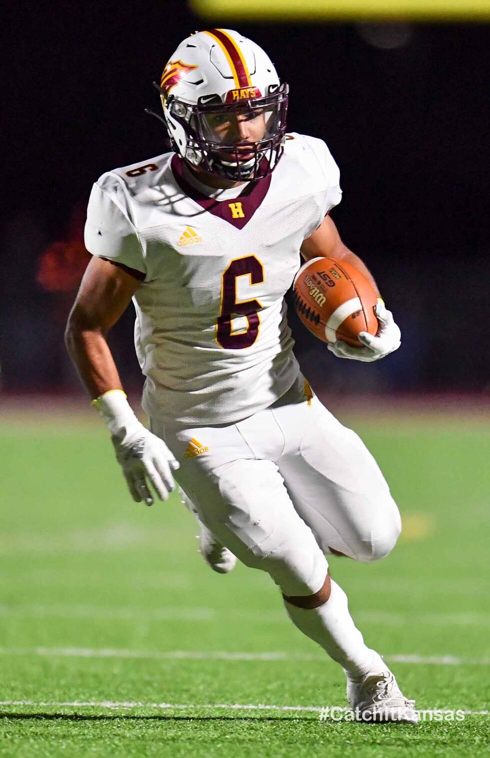 Nov 12, 2021; Maize, Kansas, USA; during a state quarterfinal contest between Hays High and...
