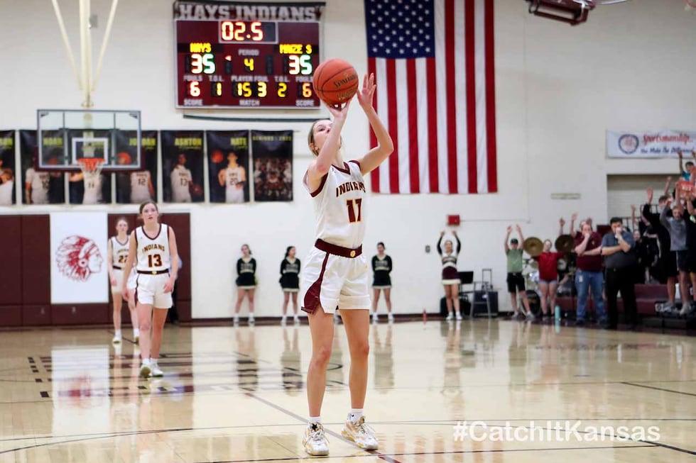 The Hays High girls defeated Maize South 37-35 in a Class 5A first round sub-state game in...