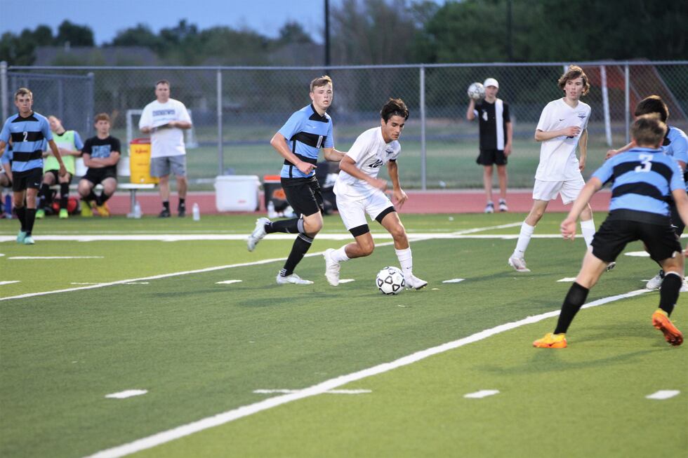 East high senior Gael Landeros scored twice in the Aces 5-1 win over Eisenhower