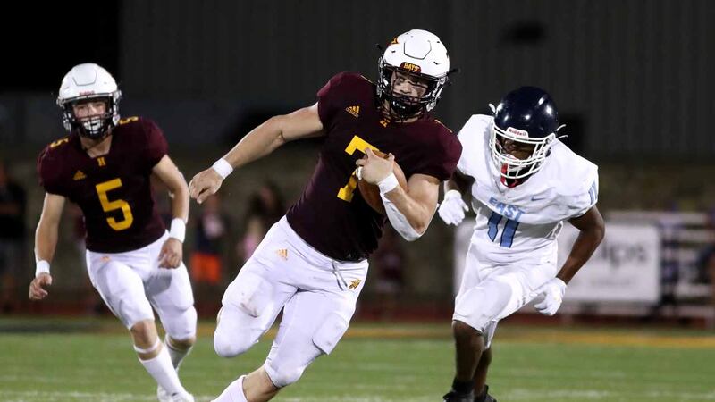 Hays High defeated Wichita East 35-6 at Lewis Field Stadium in Hays on September 3, 2021....